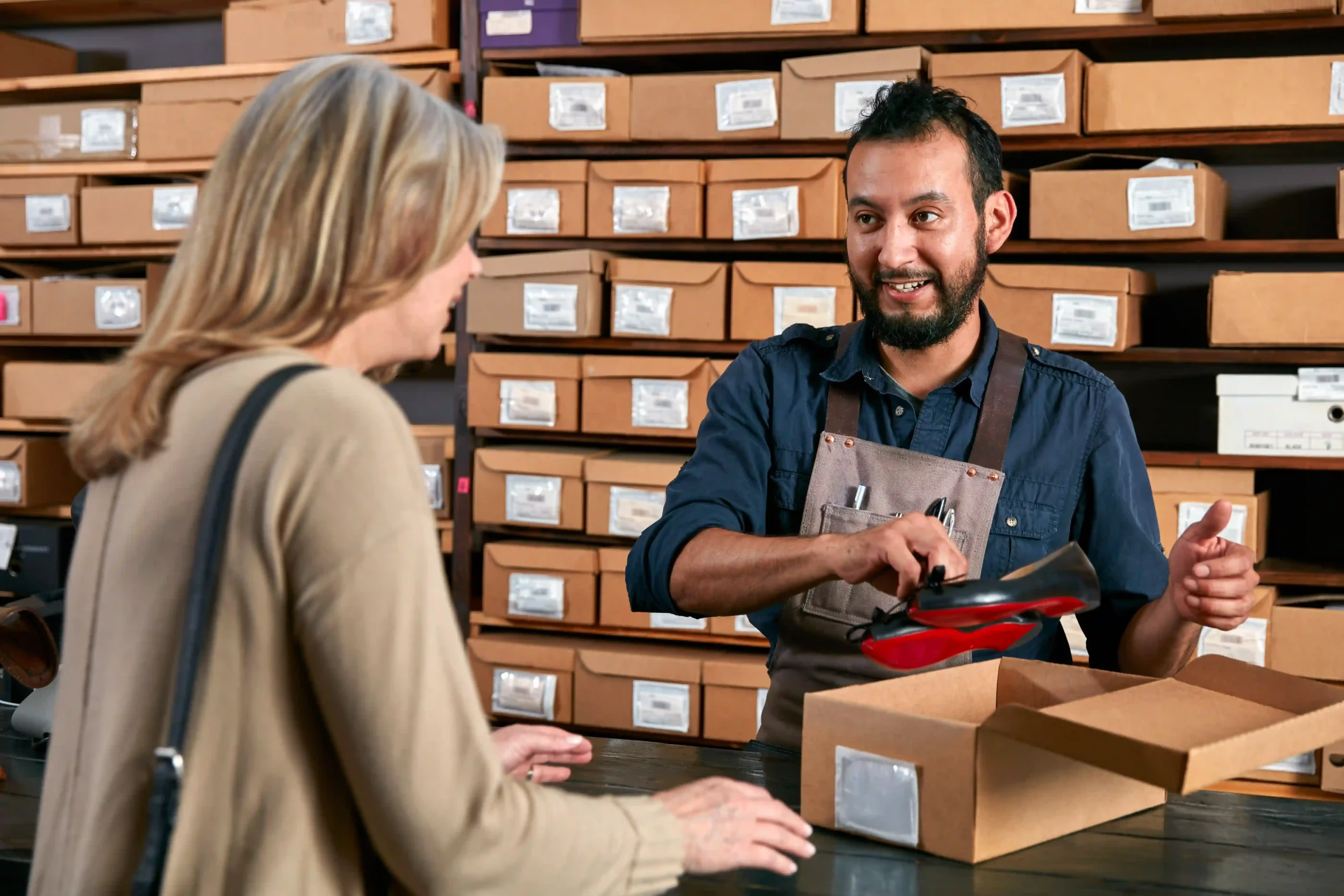 Retail order being fulfilled as part of an order management example